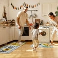 thumbnail image 3 of 2 Pieces Sunflower Kitchen Rugs Set Kitchen Mats Non Slip Rubber Backing Area Sunflower Rug Home Sweet Home Doormat Washable Indoor Outdoor Floor Mats Country Kitchen Decor, 17 x 30, 17 x 47, 3 of 6
