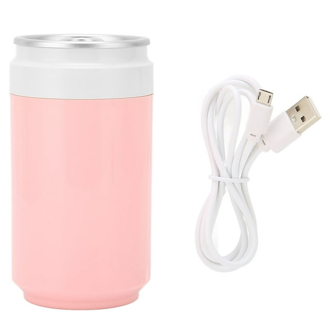 Difusor de aceites esenciales USB, humidificador ultrasilencioso, vaporizador con luces LED para coche, oficina, viajes, hogar, vehículo, color rosa