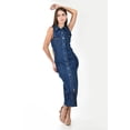 thumbnail image 1 of Vestido denim sin mangas Roman Fashion /Juvenil, 14389 (Azul dark) azul oscuro G, 1 of 5