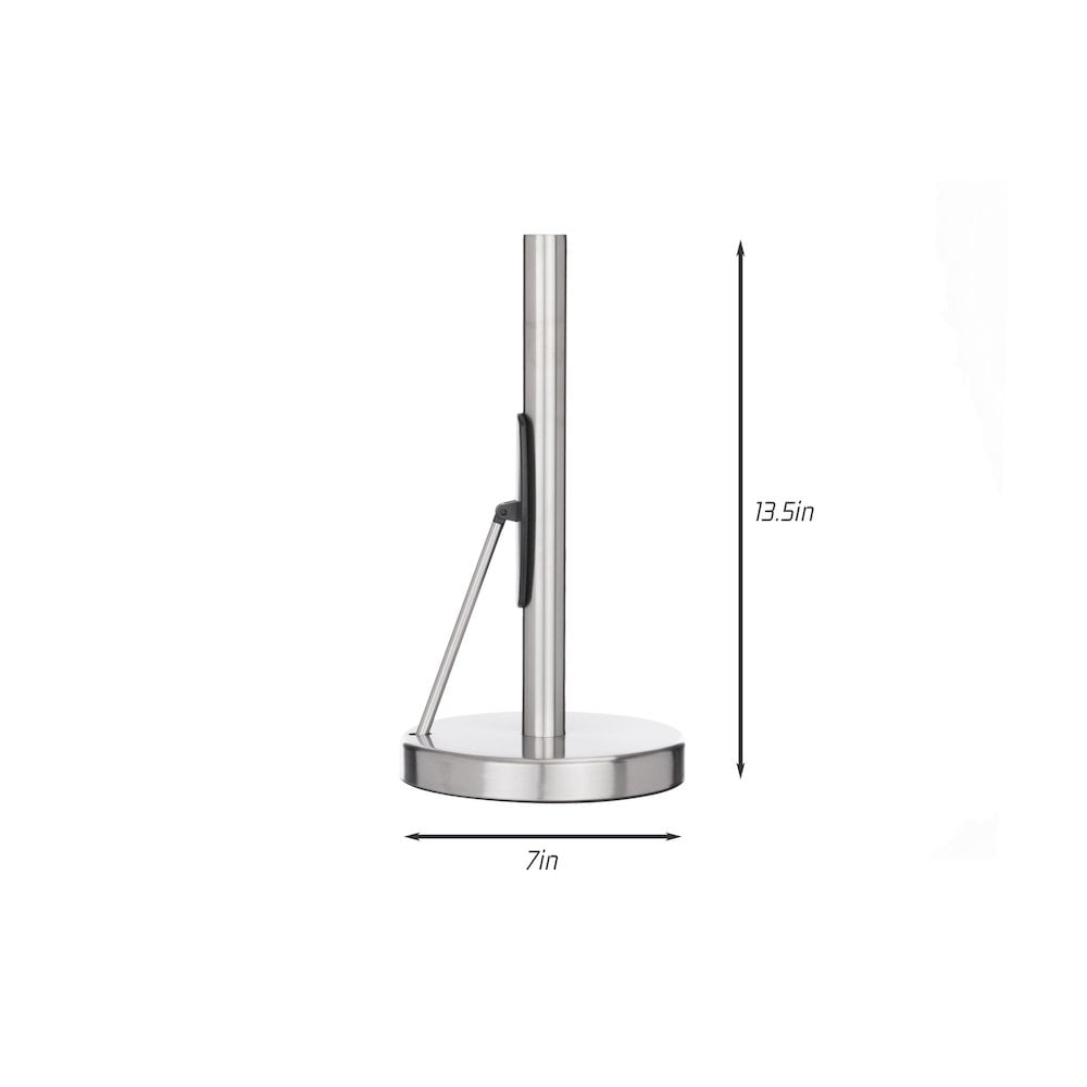 WHITE LABEL Stainless Steel Paper Towel Holder With Tension Arm