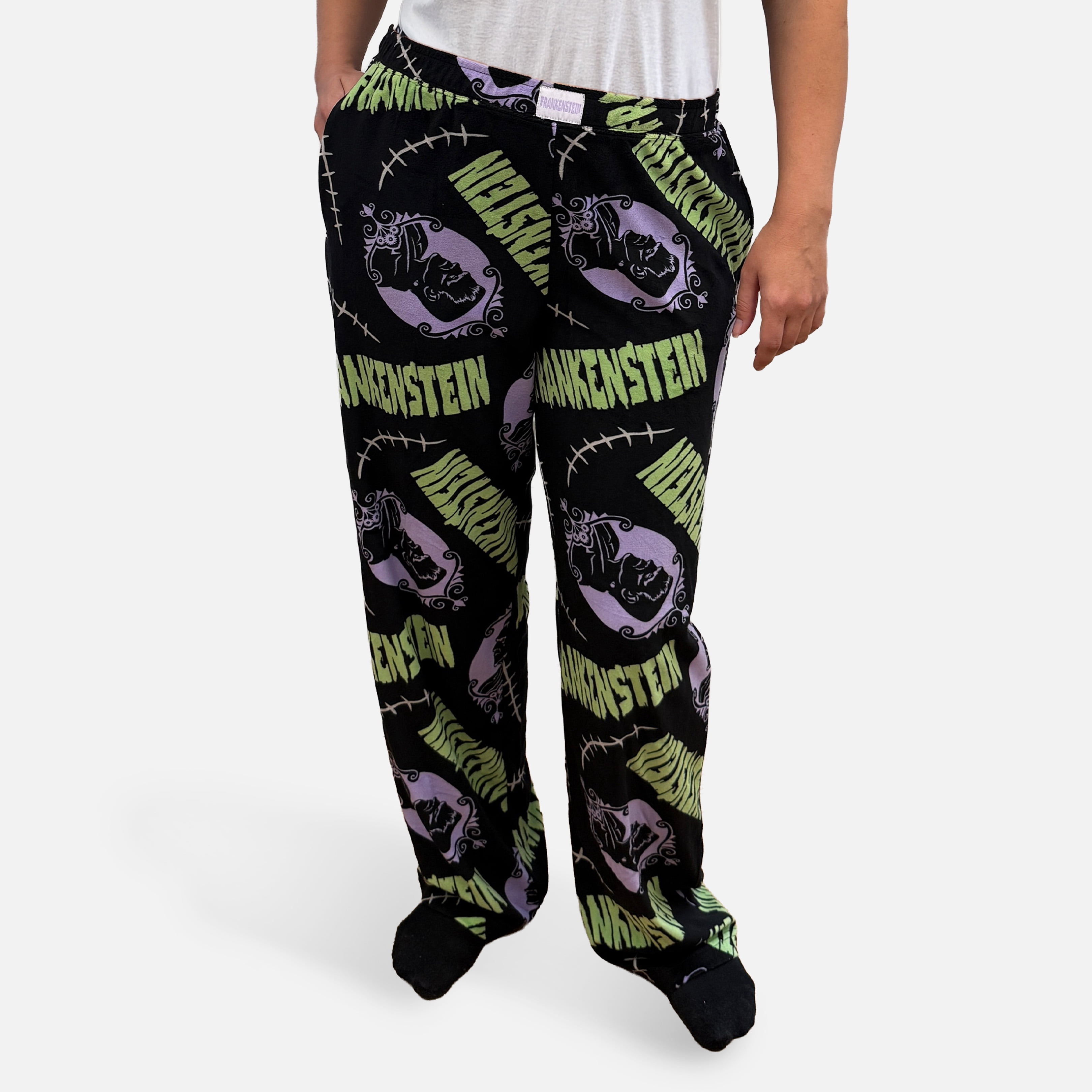 Frankenstein Women’s Fleece Lounge Pants, Sizes XS-3XL