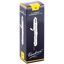 Vandoren Contrabass Clarinet Traditional Reeds Strength #4; Box of 5