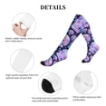 thumbnail image 5 of Lsque crystal Skull flower Pattern Sport Compression Socks for Men & Women 15-20 mmHg Knee High Nurse Pregnant Running Medical and Travel Athletic, 5 of 6