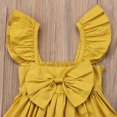 thumbnail image 3 of SUNSIOM Baby Girls Summer Dress, Ruffle Sleeve Front Big Bow Pleated Dress, 3 of 8