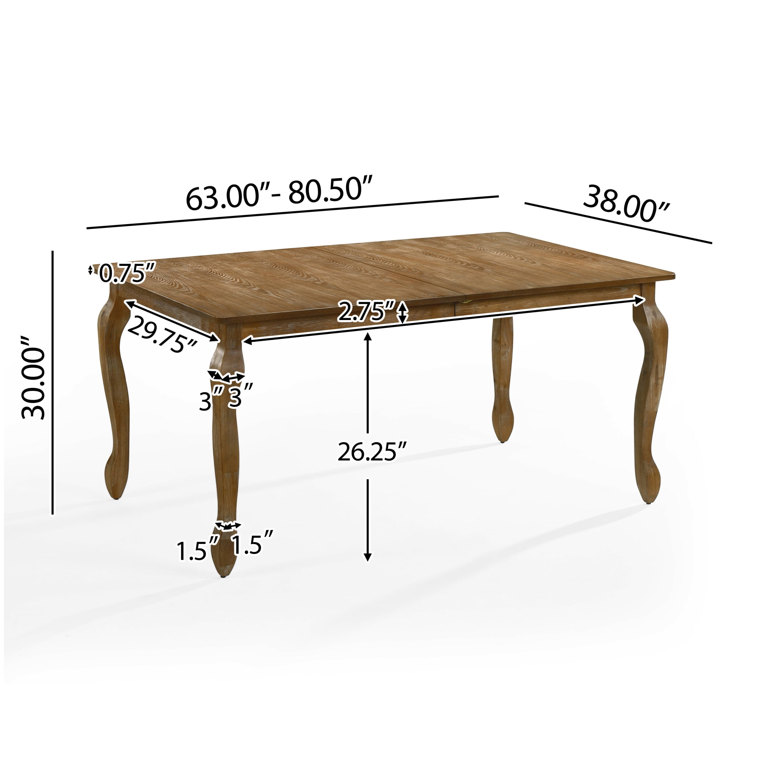 Noble House Fescue Fabric Upholstered Wood and Cane Expandable 7 Piece Dining Set, Natural Brown and Beige