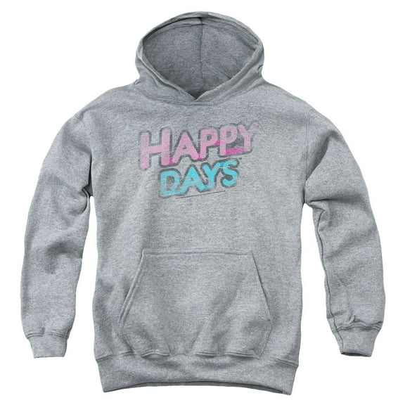 Happy Days - Distressed - Youth Hooded Sweatshirt - Medium