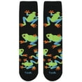 thumbnail image 6 of Cool Socks Tree Frogs Fun Print Novelty Crew Socks for Women, Size 5-10, 6 of 6