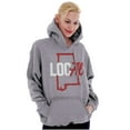 thumbnail image 4 of Alabama Local State Shaped Pun Cute Hoodie Sweatshirt Women Men Brisco Brands S, 4 of 6