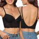 thumbnail image 2 of Sujetador push up de encaje sexy para mujer, sujetador con escote pronunciado, realce, sujetador profundo en forma de U, sin espalda, ropa interior de boda, lencería invisible sin costuras, 2 of 5