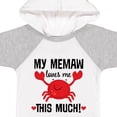 thumbnail image 4 of Inktastic Memaw Loves Me Grandson Boys or Girls Baby Bodysuit, 4 of 5