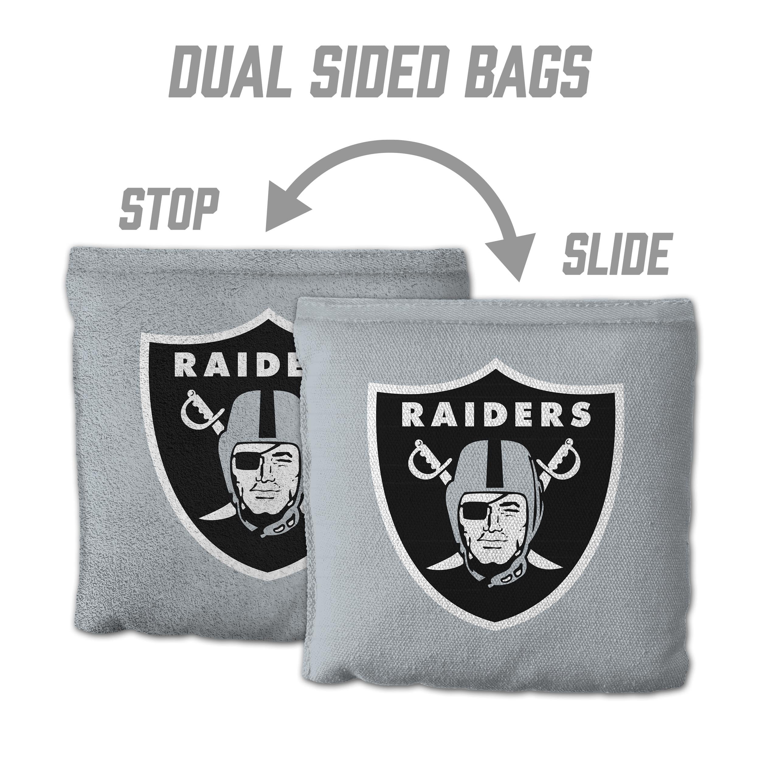Las Vegas Raiders 8pk Licensed Cornhole Bags