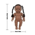 thumbnail image 2 of Black Baby Doll, Vinyl Baby Toy, Realistic 30CM Curly Hair Reborn Doll, Soft Cotton Body, Hand-Painted Nails, Washable Mohair Hair, Photography Prop, Art Collection, Cute Companion Toy, 2 of 4