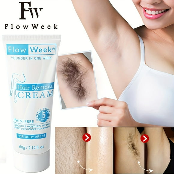 SmoothSkin Pro - Painless, Irritation-Free Permanent Hair Removal Cream for Body, Underarm, Legs, Arms, and Private Areas - Paraben-Free, Phthalate-Free, Suitable for All Skin Types