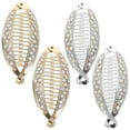 thumbnail image 1 of FELTECHELECTR Juego de 4 pinzas para el pelo con estilo: pinzas para coletas con agarre fuerte, acabado galvanizado, accesorios multiusos para el día a día., 1 of 4