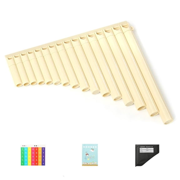 SDFGTstore Entry Level C Scale Panpipe Handmade Pan Flute Wind Instrument Slippers