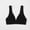 Black, variant on Deep V-Neck Sports Bras for Women - Sexy Sleeveless Padded Wireless Yoga Sleep Bra