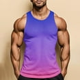 thumbnail image 5 of DPTALR George Men's Gradient Color Tank Top Soft Workout Gym Muscle Tees Fitness Bodybuilding Sleeveless T Shirt Orange Big and Tall Men XXXL, 5 of 7