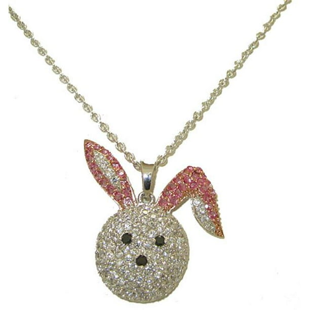 Diamond bunny best sale necklace