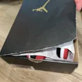 thumbnail image 5 of Ni - ke Air Jordan 1 Mid White Gym Red Black Shoes 554724-122 Mens Size 10 Damaged Box, 5 of 5