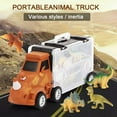 thumbnail image 4 of EROCK Rhino Cool Transport Carrier TRUCK Toy Vehicle with animals Preschool Toys Gift Xmas Boy Gift, 4 of 8