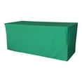 thumbnail image 1 of LA Linen TCpop-fit-96x30x30-JadeP53 2.77 lbs Polyester Poplin Fitted Tablecloth, Jade, 1 of 1