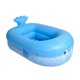 thumbnail image 1 of Piscina inflable para niños, piscina infantil con orificios de drenaje, diseño de dibujos animados, fácil de instalar, para niños. azul de 160 cm, 1 of 8