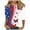 Style 9, variant on GERsome 4th of July Tops for Women Casual 3/4 Sleeve Crew Neck Patriotic American Flag T Shirts Loose Fit Blouses Summer Tees S-3XL