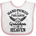 thumbnail image 3 of Inktastic Handpicked for Earth by My Grandpa in Heaven Angel Wings Boys or Girls Baby Bib, 3 of 4