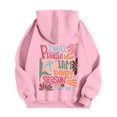 thumbnail image 5 of Women Pink Hoodie Cute Teen Girls Crewneck Graphic Hoodies Drawstring Pullover Sweatshirts Y2K Preppy Pocket Sweatshirt 04-Light pink M, 5 of 5