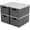 4 Packs-Grey, variant on 64L Collapsible Storage Bins with Lids Plastic Storage Containers for Organizing Stackable Storage Box Large Heavy Duty Utility Crates, 2 Packs, Blue