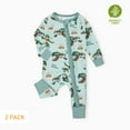 thumbnail image 6 of PatPat Baby Boy Clothes Bamboo Viscose Baby Pajamas Zip Snug Fit Dinosaur Newborn Infant Boys Baby Gifts,18-24 Months, 6 of 16