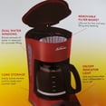 thumbnail image 3 of Sunbeam 6973-033 Cafetière 12 Tasses avec Porte-Filtre Amovible Rouge, 3 of 3