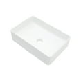thumbnail image 3 of Logmey 19"x13" White Bathroom Vessel Sink Rectangular Ceramic Sink Porcelain Vanity Basin, 3 of 7