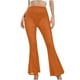 thumbnail image 1 of Pantalones acampanados elásticos de color sólido transparente de malla sexy para mujer Pompotops ulkah939560, 1 of 5