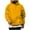 Yellow, variant on ameIAEA Hoodies for Men Long Sleeve Drawstring Sweatshirts Solid Color Fall Pullover Tops with Pocket