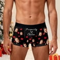 thumbnail image 2 of KHONTS DIY Custom Face Mens Boxer Briefs Personalized Underwear with Photo Picture Customized Boxers Gifts for Boyfriend Husband 05-Black XL, 2 of 9