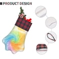 thumbnail image 5 of Dog Paw Decorative Socks 17x11.8in Top With A Strap Design For Easy Hanging For Festive Christmas Party Decorations Lightgreen Tie Dye Background Rainbow Colors, 5 of 8
