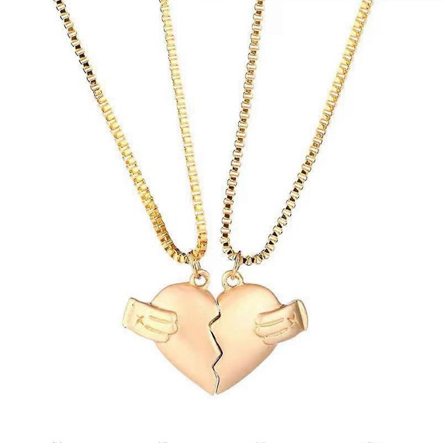 Collares de pareja Yuxing colgante romántico de corazón todo en oro código de producto 52458