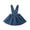 Blue, variant on Baby Girl Dress Sleeveless Denim Overall Tutu Dress Strap Ruffle Brace Skirt Kids Wedding Clothes Set Outfit