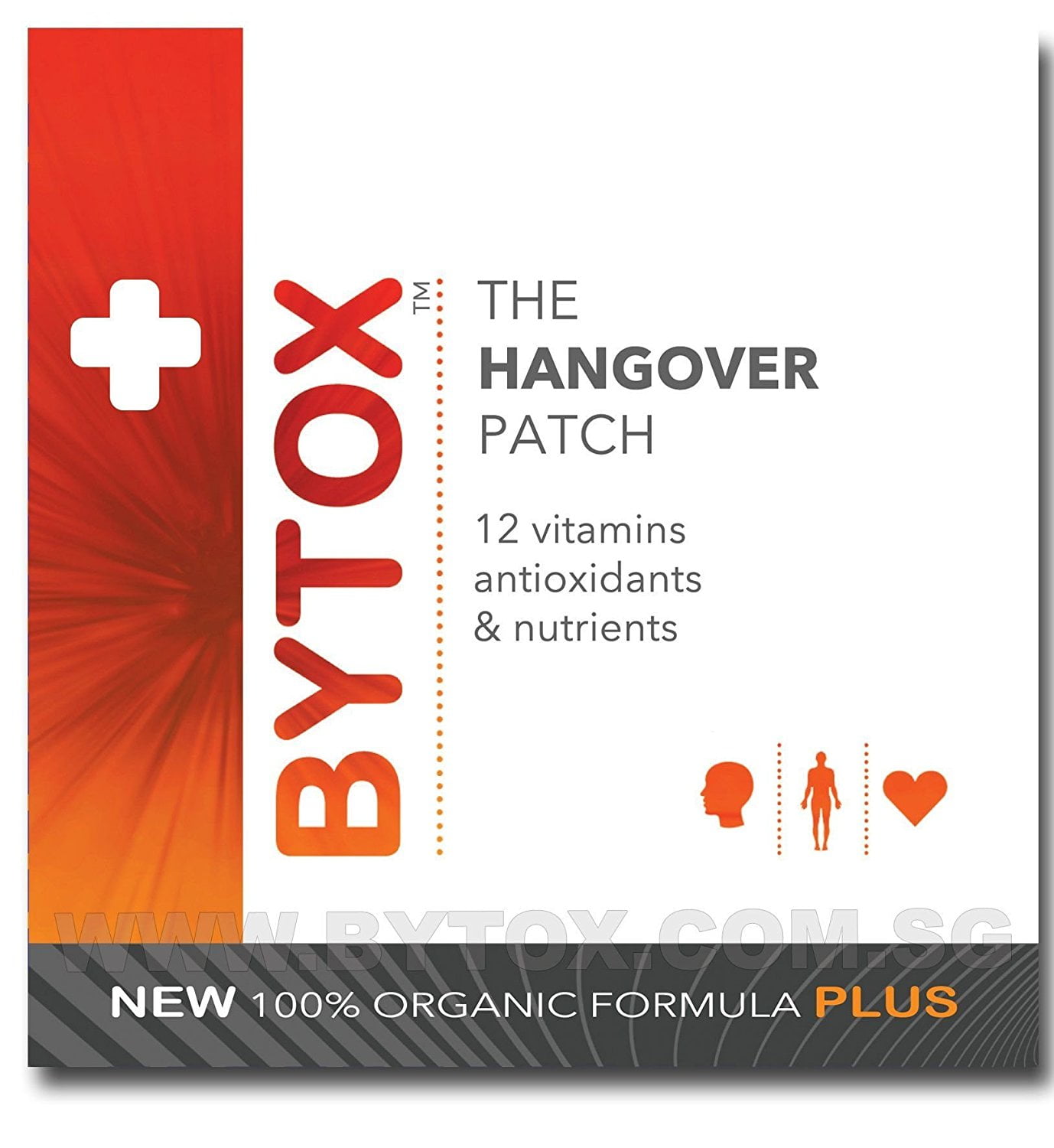 Photo 1 of Bytox The Hangover Patch with 12 Organic All Natural Vitamins, 10 patches  exp 12/2022
