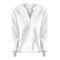 thumbnail image 3 of Valueadd Women's Long Sleeve T-shirt Knitted Fabric Sweatshirt Zipper Long Sleeved Womens Top, 3 of 7