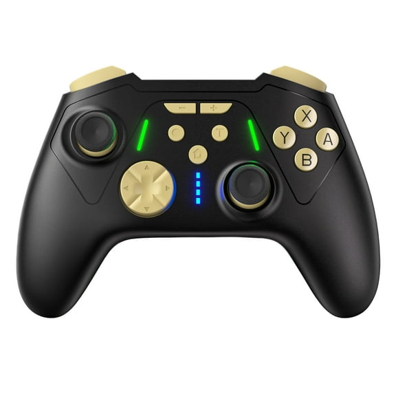 Switch Controller for Switch/Lite/OLED,Wireless Game Controllers for Android/Switch/ PC with RGB Lighting,BT 5.3,Black