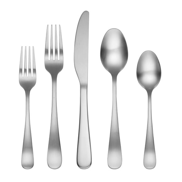 Cambridge 402445CNW13R Rhiannon Satin 45-Piece Flatware Set