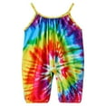 thumbnail image 1 of Toddle Sleeveless Jumpsuit with Tie-dye Pattern Printing Elastic Closure Clothing, 1 of 3