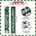 thumbnail image 3 of 2 PCS Merry Christmas Door Banner 71"x12", Vertical Hanging Christmas Front Porch Sign Door Banner Outside Decorations, Indoor Outdoor Xmas Party Door Decor for Home Yard Garden (Snowflake), 3 of 6