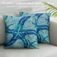 thumbnail image 3 of ONETECH Beach Pillow Covers Summer Outdoor Pillow Cases, Patio Furniture Decorative Cushion Covers Cushion Case for Couch Sofa Home Decoration, Blue Green, 3 of 5