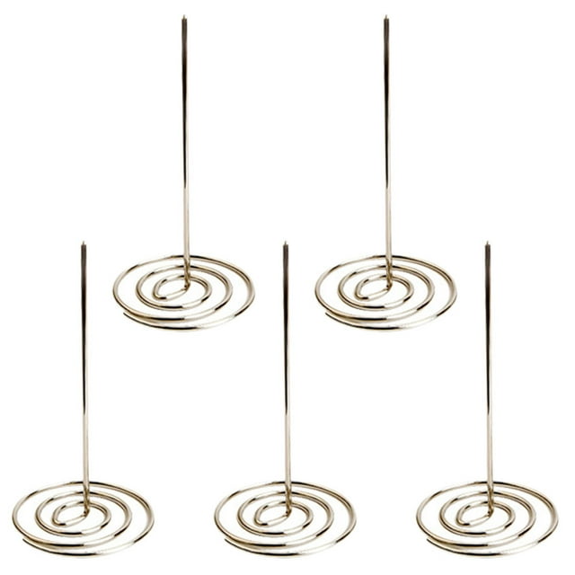 Miangastore Porte-Billets à Carreaux Argent Design Pratique Salle de Réunion 5 Pcs 11.8X5.7In