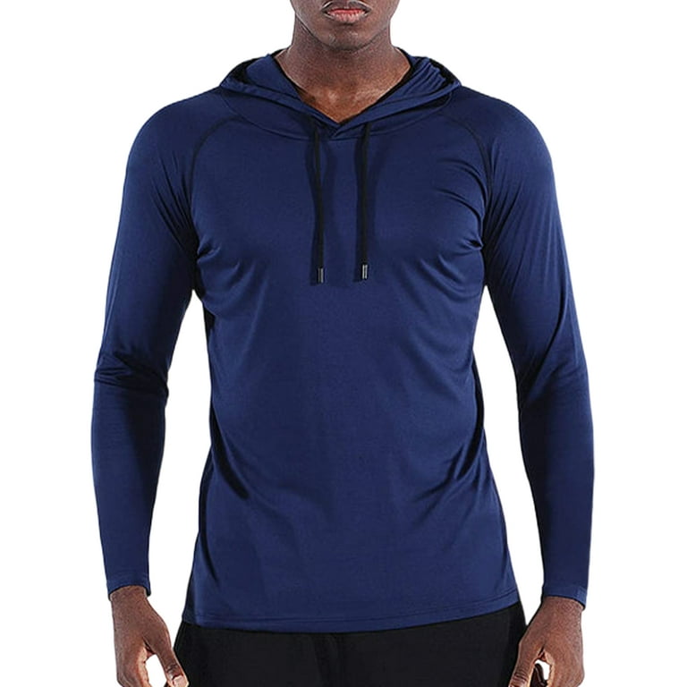 Glonme Mens Long Sleeve T-Shirt UV Sun Protection Outdoor Active