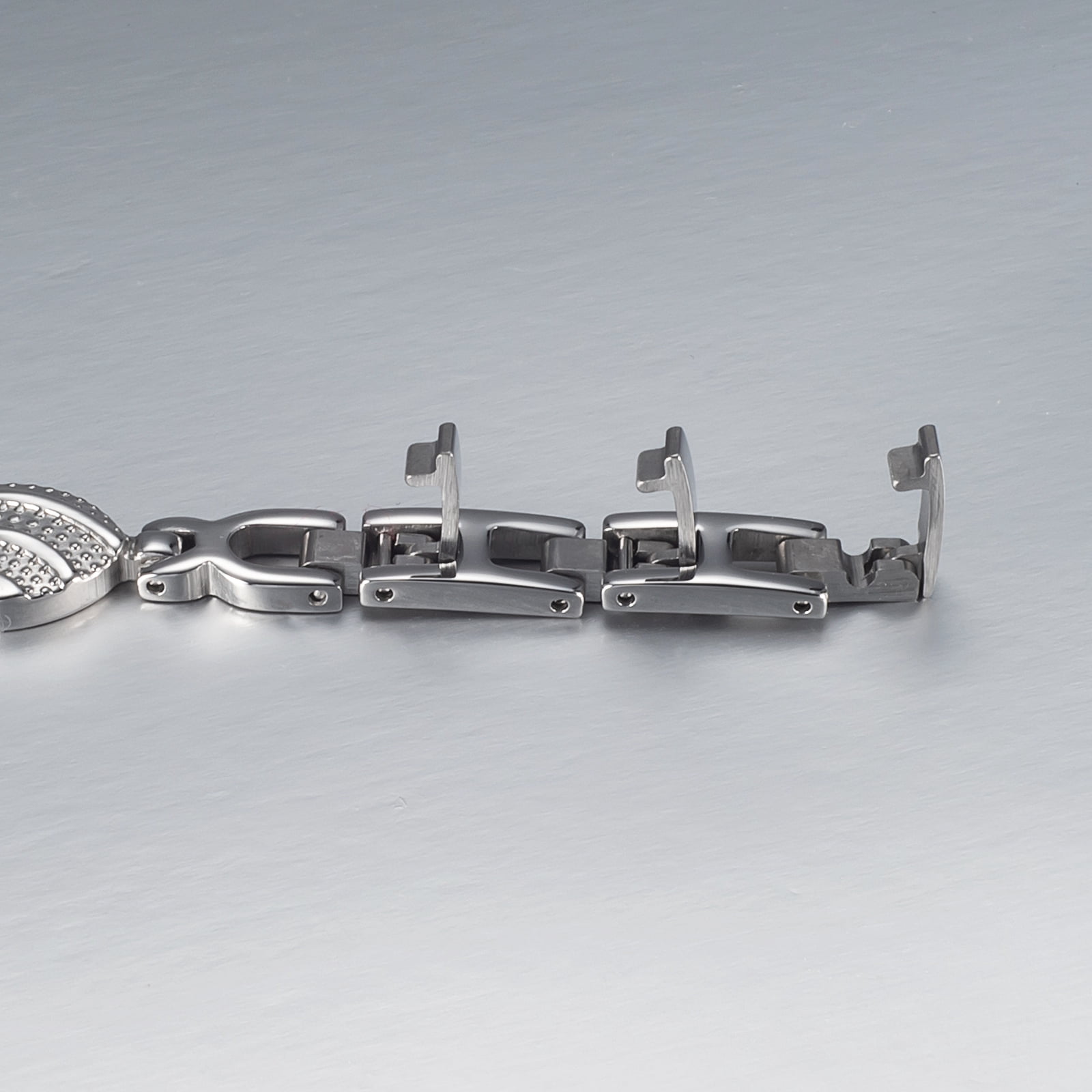 Wollet Heart Stainless Steel Magnetic Anklets for Women,9-10.23'',  Health Gift for Mom Wife Daughter, Width:0.43''