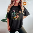 thumbnail image 4 of Njoeus Tops for Women Trendy Oversized Tshirts for Women Women Cute Funny Graphic T Shirts Womens Floral Print Graphic Tees Teen Girls Cute Tops Summer Casual T-Shirts S-Xxl Women Shirt Plus Size Shir, 4 of 7